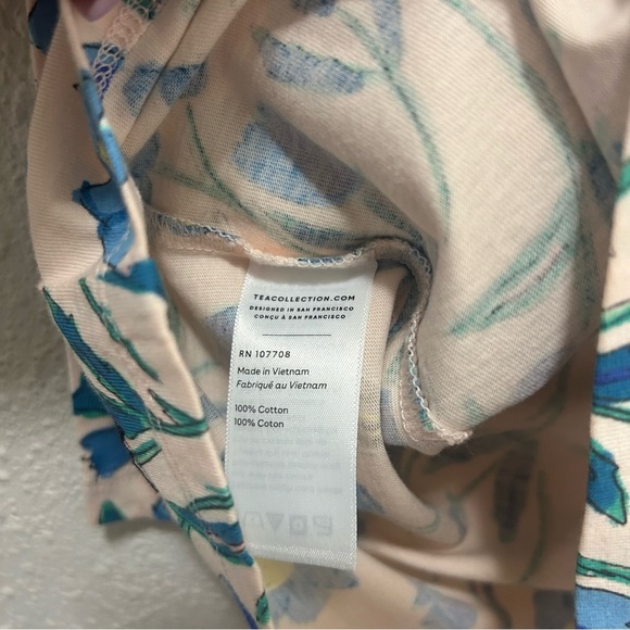 Tea Collection Ruffle Sleeve A Line Dress Tulip Thistle NWT Size 3 - Picture 5 of 6